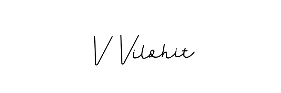 Create a beautiful signature design for name V Vilohit. With this signature (BallpointsItalic-DORy9) fonts, you can make a handwritten signature for free. V Vilohit signature style 11 images and pictures png