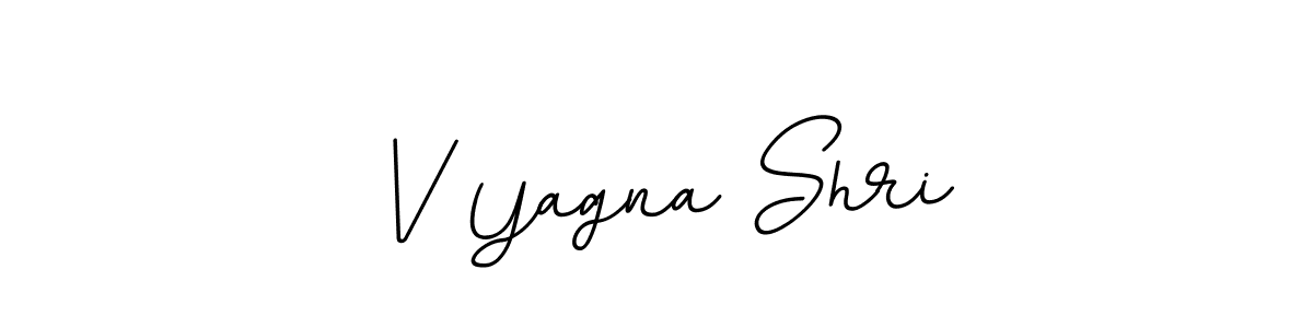 Create a beautiful signature design for name V Yagna Shri. With this signature (BallpointsItalic-DORy9) fonts, you can make a handwritten signature for free. V Yagna Shri signature style 11 images and pictures png