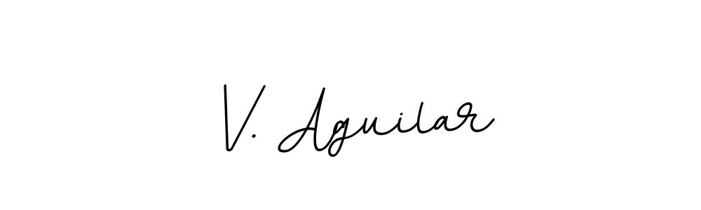 How to make V. Aguilar signature? BallpointsItalic-DORy9 is a professional autograph style. Create handwritten signature for V. Aguilar name. V. Aguilar signature style 11 images and pictures png