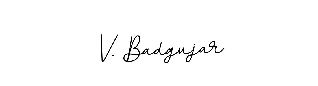 Make a beautiful signature design for name V. Badgujar. Use this online signature maker to create a handwritten signature for free. V. Badgujar signature style 11 images and pictures png