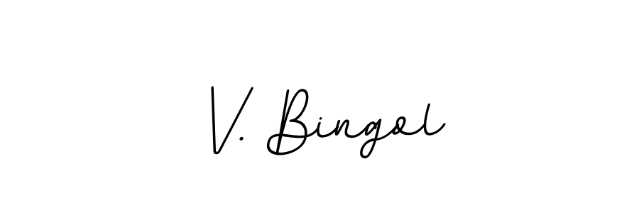 Check out images of Autograph of V. Bingol name. Actor V. Bingol Signature Style. BallpointsItalic-DORy9 is a professional sign style online. V. Bingol signature style 11 images and pictures png