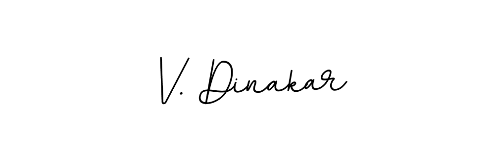 Make a beautiful signature design for name V. Dinakar. With this signature (BallpointsItalic-DORy9) style, you can create a handwritten signature for free. V. Dinakar signature style 11 images and pictures png