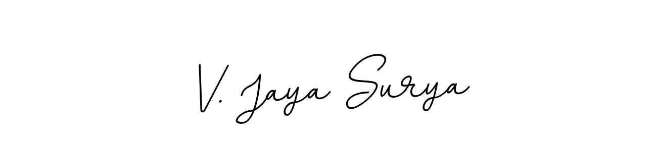 Also You can easily find your signature by using the search form. We will create V. Jaya Surya name handwritten signature images for you free of cost using BallpointsItalic-DORy9 sign style. V. Jaya Surya signature style 11 images and pictures png