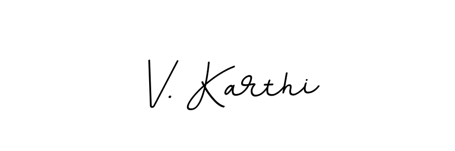 Also we have V. Karthi name is the best signature style. Create professional handwritten signature collection using BallpointsItalic-DORy9 autograph style. V. Karthi signature style 11 images and pictures png