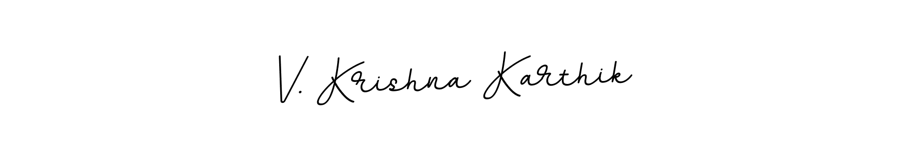 It looks lik you need a new signature style for name V. Krishna Karthik. Design unique handwritten (BallpointsItalic-DORy9) signature with our free signature maker in just a few clicks. V. Krishna Karthik signature style 11 images and pictures png