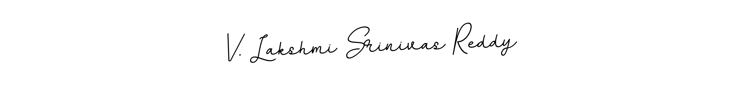 Create a beautiful signature design for name V. Lakshmi Srinivas Reddy. With this signature (BallpointsItalic-DORy9) fonts, you can make a handwritten signature for free. V. Lakshmi Srinivas Reddy signature style 11 images and pictures png