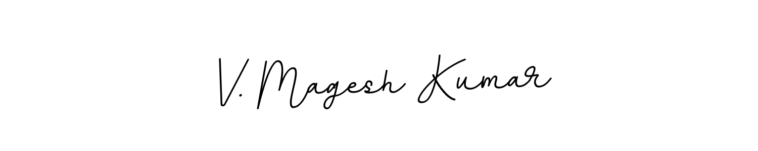 Also we have V. Magesh Kumar name is the best signature style. Create professional handwritten signature collection using BallpointsItalic-DORy9 autograph style. V. Magesh Kumar signature style 11 images and pictures png