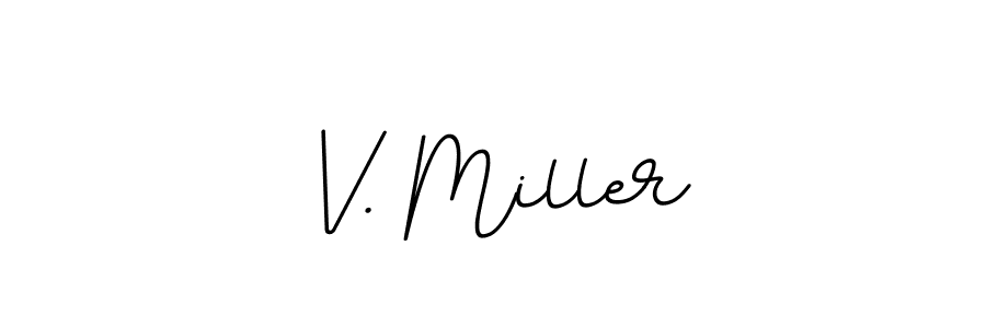 The best way (BallpointsItalic-DORy9) to make a short signature is to pick only two or three words in your name. The name V. Miller include a total of six letters. For converting this name. V. Miller signature style 11 images and pictures png