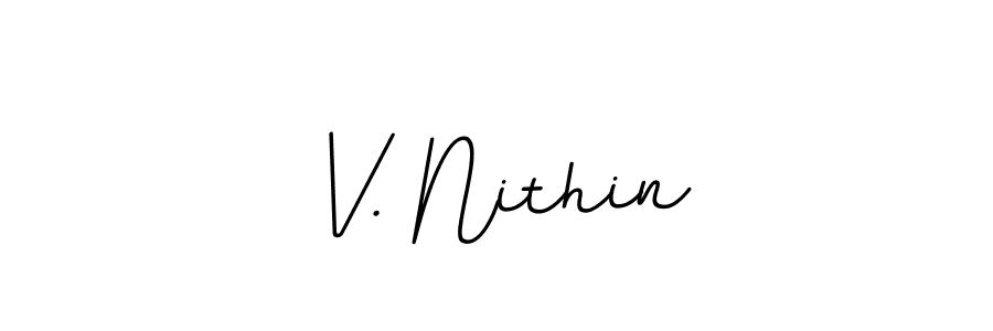 BallpointsItalic-DORy9 is a professional signature style that is perfect for those who want to add a touch of class to their signature. It is also a great choice for those who want to make their signature more unique. Get V. Nithin name to fancy signature for free. V. Nithin signature style 11 images and pictures png