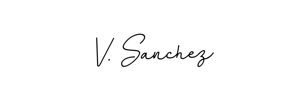 Also we have V. Sanchez name is the best signature style. Create professional handwritten signature collection using BallpointsItalic-DORy9 autograph style. V. Sanchez signature style 11 images and pictures png