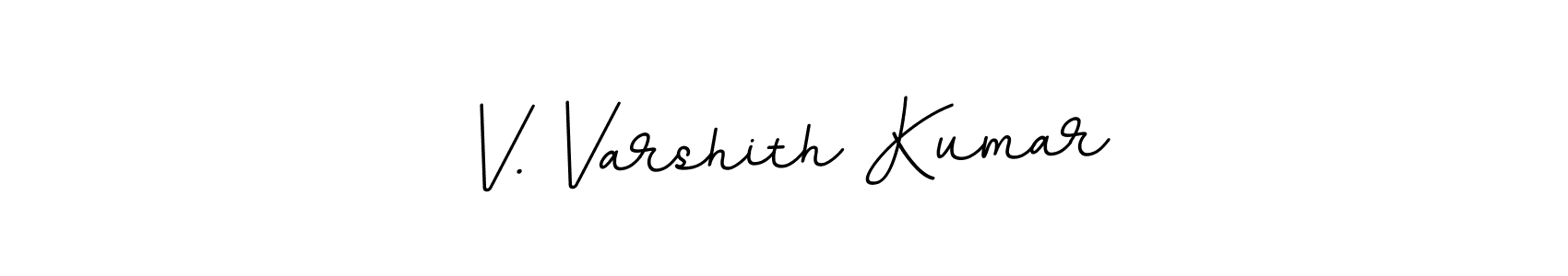 The best way (BallpointsItalic-DORy9) to make a short signature is to pick only two or three words in your name. The name V. Varshith Kumar include a total of six letters. For converting this name. V. Varshith Kumar signature style 11 images and pictures png