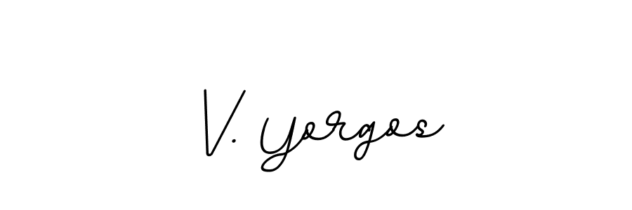 Also You can easily find your signature by using the search form. We will create V. Yorgos name handwritten signature images for you free of cost using BallpointsItalic-DORy9 sign style. V. Yorgos signature style 11 images and pictures png