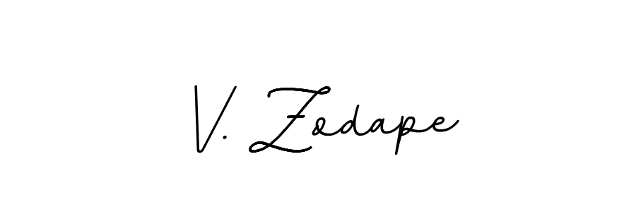 Also we have V. Zodape name is the best signature style. Create professional handwritten signature collection using BallpointsItalic-DORy9 autograph style. V. Zodape signature style 11 images and pictures png