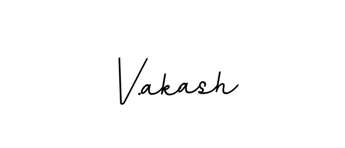 Design your own signature with our free online signature maker. With this signature software, you can create a handwritten (BallpointsItalic-DORy9) signature for name V.akash. V.akash signature style 11 images and pictures png