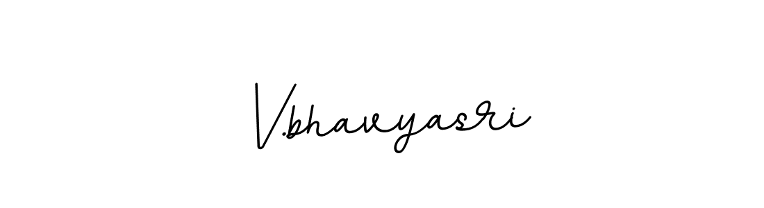 Use a signature maker to create a handwritten signature online. With this signature software, you can design (BallpointsItalic-DORy9) your own signature for name V.bhavyasri. V.bhavyasri signature style 11 images and pictures png