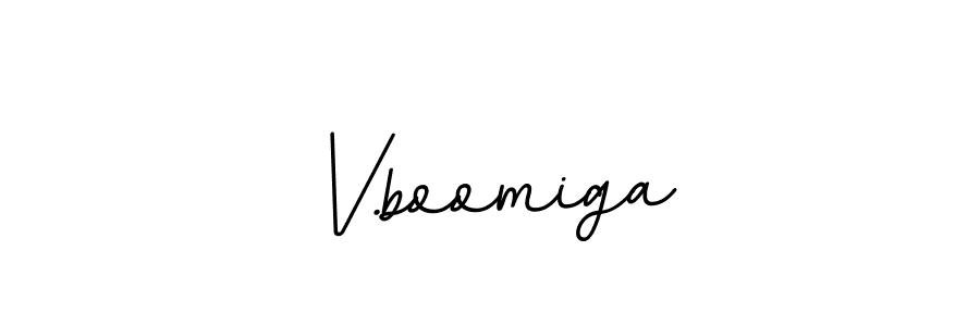 Design your own signature with our free online signature maker. With this signature software, you can create a handwritten (BallpointsItalic-DORy9) signature for name V.boomiga. V.boomiga signature style 11 images and pictures png