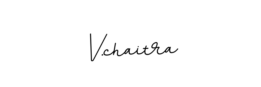 You should practise on your own different ways (BallpointsItalic-DORy9) to write your name (V.chaitra) in signature. don't let someone else do it for you. V.chaitra signature style 11 images and pictures png