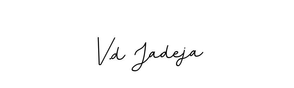 Make a beautiful signature design for name V.d Jadeja. Use this online signature maker to create a handwritten signature for free. V.d Jadeja signature style 11 images and pictures png
