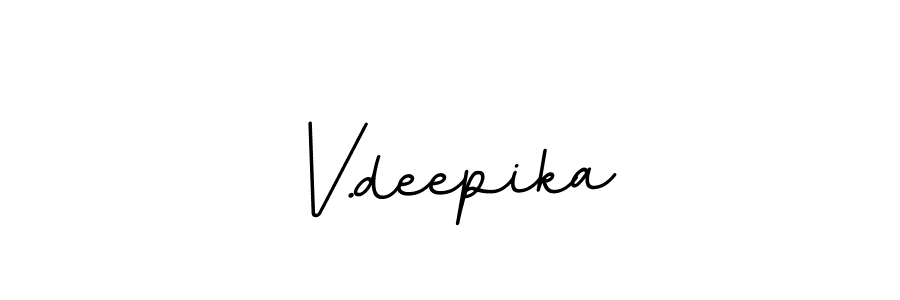 How to make V.deepika signature? BallpointsItalic-DORy9 is a professional autograph style. Create handwritten signature for V.deepika name. V.deepika signature style 11 images and pictures png