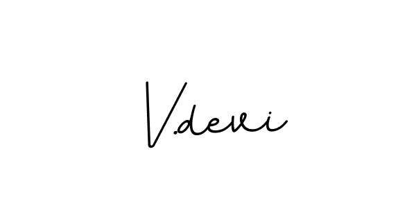 Create a beautiful signature design for name V.devi. With this signature (BallpointsItalic-DORy9) fonts, you can make a handwritten signature for free. V.devi signature style 11 images and pictures png