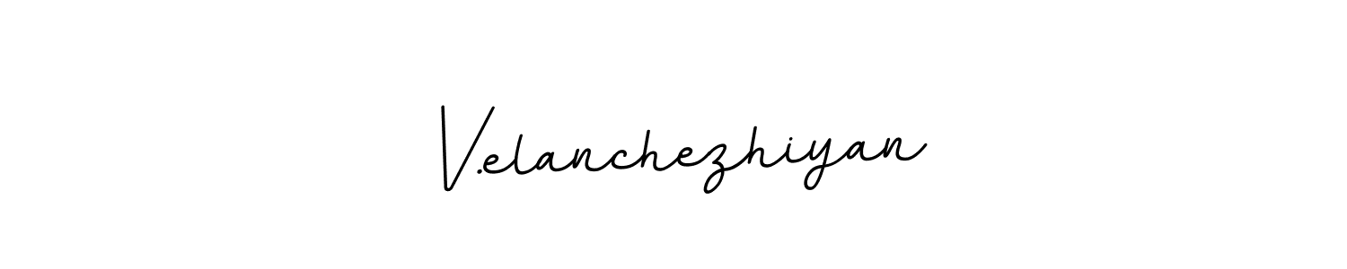 Create a beautiful signature design for name V.elanchezhiyan. With this signature (BallpointsItalic-DORy9) fonts, you can make a handwritten signature for free. V.elanchezhiyan signature style 11 images and pictures png