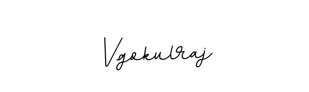 It looks lik you need a new signature style for name V.gokulraj. Design unique handwritten (BallpointsItalic-DORy9) signature with our free signature maker in just a few clicks. V.gokulraj signature style 11 images and pictures png