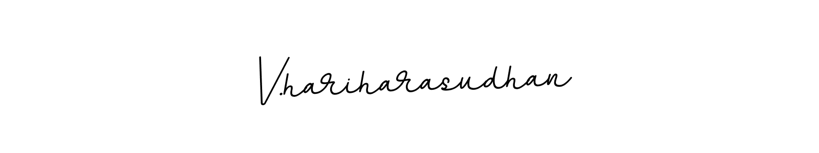 Make a beautiful signature design for name V.hariharasudhan. With this signature (BallpointsItalic-DORy9) style, you can create a handwritten signature for free. V.hariharasudhan signature style 11 images and pictures png