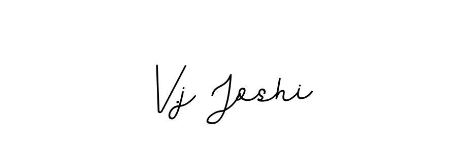 Create a beautiful signature design for name V.j Joshi. With this signature (BallpointsItalic-DORy9) fonts, you can make a handwritten signature for free. V.j Joshi signature style 11 images and pictures png