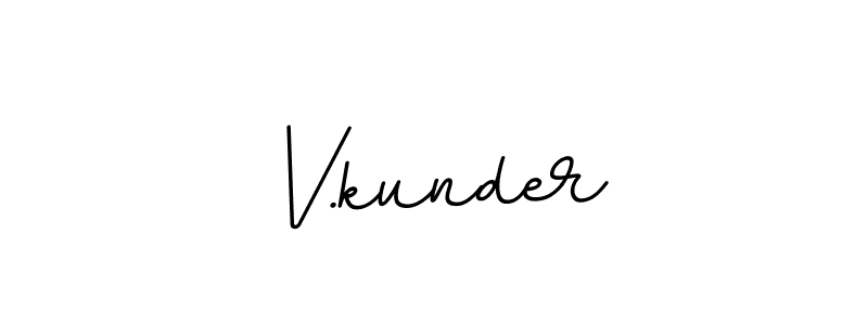 The best way (BallpointsItalic-DORy9) to make a short signature is to pick only two or three words in your name. The name V.kunder include a total of six letters. For converting this name. V.kunder signature style 11 images and pictures png