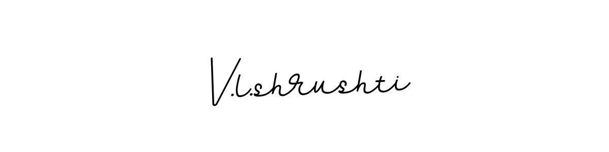 This is the best signature style for the V.l.shrushti name. Also you like these signature font (BallpointsItalic-DORy9). Mix name signature. V.l.shrushti signature style 11 images and pictures png