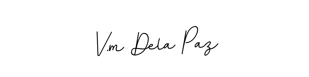 This is the best signature style for the V.m Dela Paz name. Also you like these signature font (BallpointsItalic-DORy9). Mix name signature. V.m Dela Paz signature style 11 images and pictures png