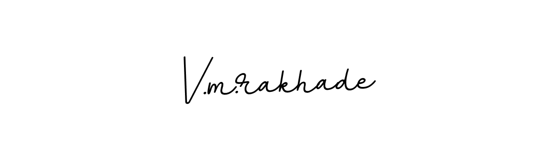 Create a beautiful signature design for name V.m.rakhade. With this signature (BallpointsItalic-DORy9) fonts, you can make a handwritten signature for free. V.m.rakhade signature style 11 images and pictures png