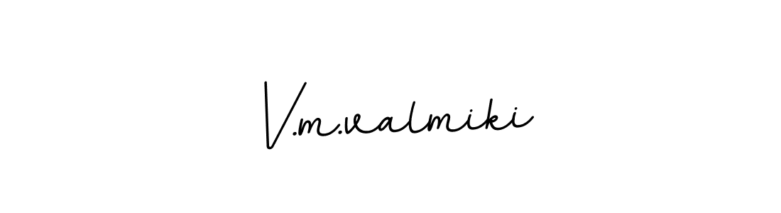 Make a beautiful signature design for name V.m.valmiki. With this signature (BallpointsItalic-DORy9) style, you can create a handwritten signature for free. V.m.valmiki signature style 11 images and pictures png