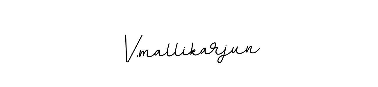 Make a beautiful signature design for name V.mallikarjun. With this signature (BallpointsItalic-DORy9) style, you can create a handwritten signature for free. V.mallikarjun signature style 11 images and pictures png