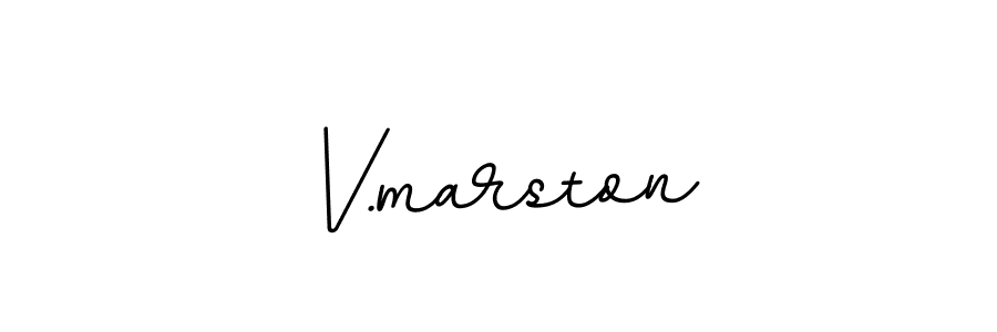 How to make V.marston signature? BallpointsItalic-DORy9 is a professional autograph style. Create handwritten signature for V.marston name. V.marston signature style 11 images and pictures png
