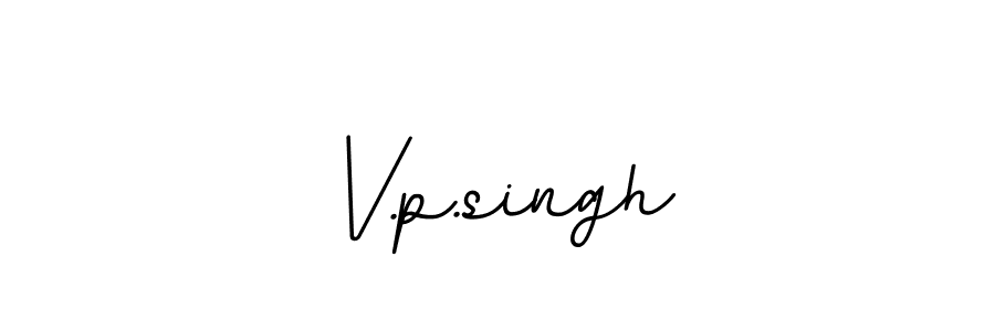 Make a beautiful signature design for name V.p.singh. With this signature (BallpointsItalic-DORy9) style, you can create a handwritten signature for free. V.p.singh signature style 11 images and pictures png