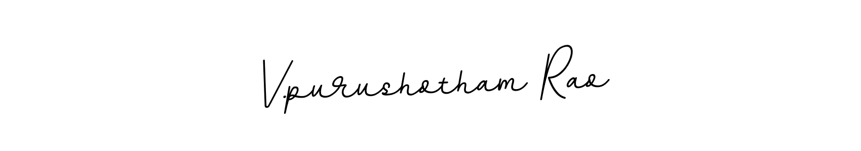 Create a beautiful signature design for name V.purushotham Rao. With this signature (BallpointsItalic-DORy9) fonts, you can make a handwritten signature for free. V.purushotham Rao signature style 11 images and pictures png