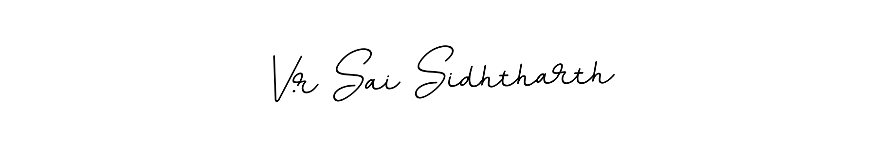 The best way (BallpointsItalic-DORy9) to make a short signature is to pick only two or three words in your name. The name V.r Sai Sidhtharth include a total of six letters. For converting this name. V.r Sai Sidhtharth signature style 11 images and pictures png