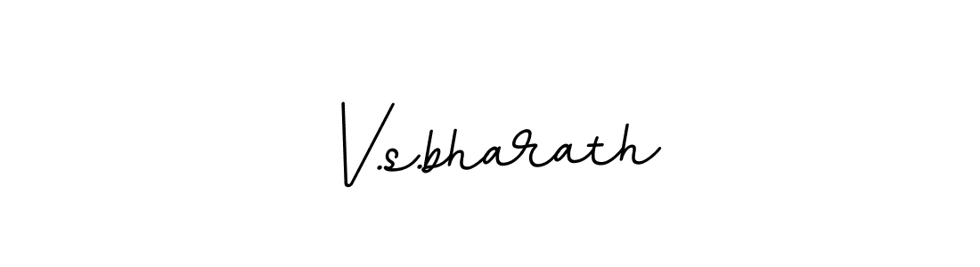 Make a beautiful signature design for name V.s.bharath. With this signature (BallpointsItalic-DORy9) style, you can create a handwritten signature for free. V.s.bharath signature style 11 images and pictures png