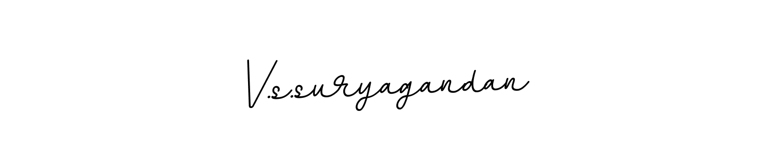 The best way (BallpointsItalic-DORy9) to make a short signature is to pick only two or three words in your name. The name V.s.suryagandan include a total of six letters. For converting this name. V.s.suryagandan signature style 11 images and pictures png