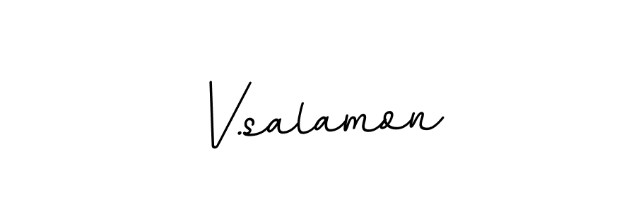 Also You can easily find your signature by using the search form. We will create V.salamon name handwritten signature images for you free of cost using BallpointsItalic-DORy9 sign style. V.salamon signature style 11 images and pictures png