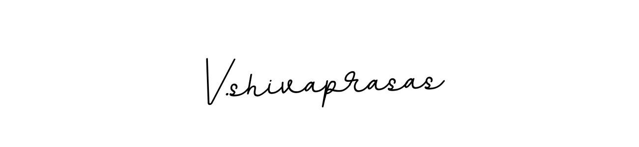 Use a signature maker to create a handwritten signature online. With this signature software, you can design (BallpointsItalic-DORy9) your own signature for name V.shivaprasas. V.shivaprasas signature style 11 images and pictures png