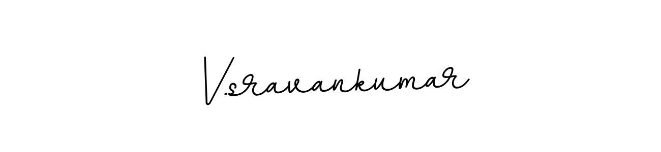 Make a beautiful signature design for name V.sravankumar. With this signature (BallpointsItalic-DORy9) style, you can create a handwritten signature for free. V.sravankumar signature style 11 images and pictures png