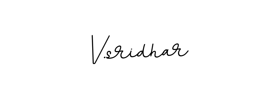 Make a beautiful signature design for name V.sridhar. With this signature (BallpointsItalic-DORy9) style, you can create a handwritten signature for free. V.sridhar signature style 11 images and pictures png