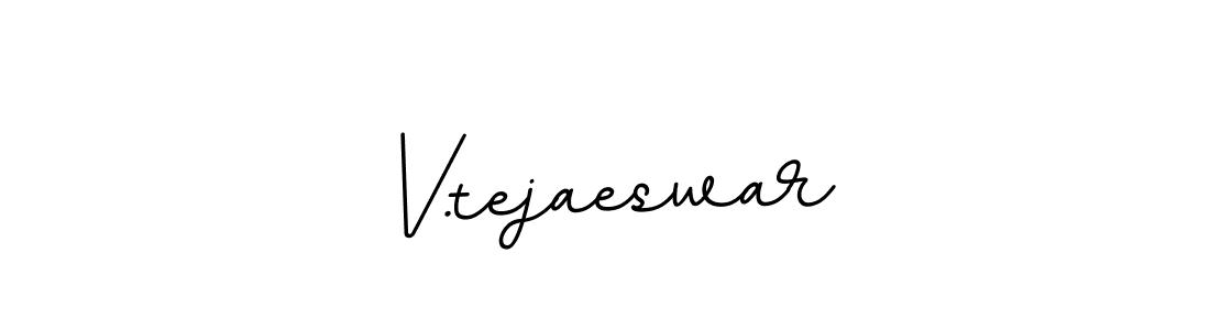 Make a beautiful signature design for name V.tejaeswar. With this signature (BallpointsItalic-DORy9) style, you can create a handwritten signature for free. V.tejaeswar signature style 11 images and pictures png