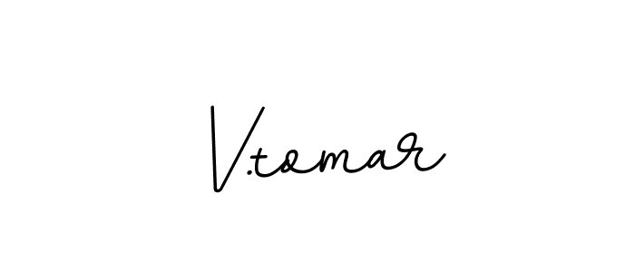 Also we have V.tomar name is the best signature style. Create professional handwritten signature collection using BallpointsItalic-DORy9 autograph style. V.tomar signature style 11 images and pictures png