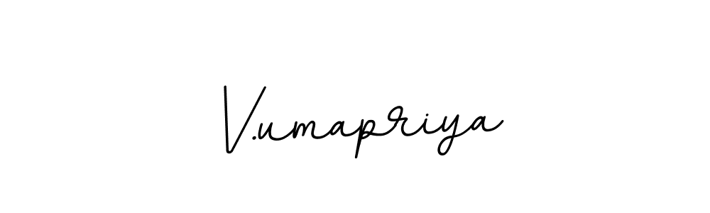 The best way (BallpointsItalic-DORy9) to make a short signature is to pick only two or three words in your name. The name V.umapriya include a total of six letters. For converting this name. V.umapriya signature style 11 images and pictures png