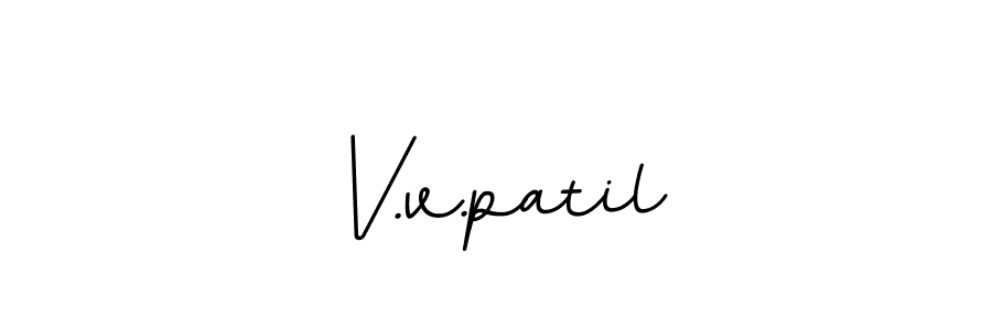 How to make V.v.patil name signature. Use BallpointsItalic-DORy9 style for creating short signs online. This is the latest handwritten sign. V.v.patil signature style 11 images and pictures png