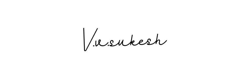 This is the best signature style for the V.v.sukesh name. Also you like these signature font (BallpointsItalic-DORy9). Mix name signature. V.v.sukesh signature style 11 images and pictures png