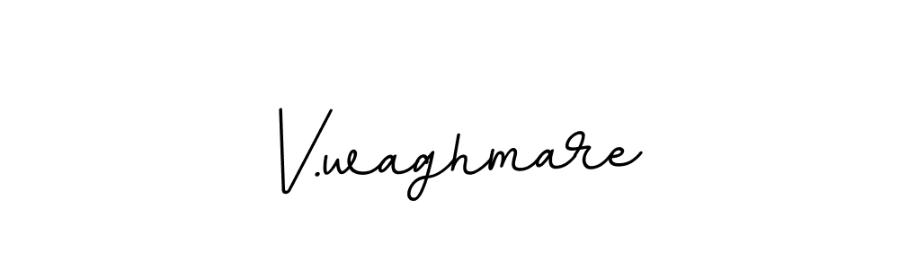 V.waghmare stylish signature style. Best Handwritten Sign (BallpointsItalic-DORy9) for my name. Handwritten Signature Collection Ideas for my name V.waghmare. V.waghmare signature style 11 images and pictures png